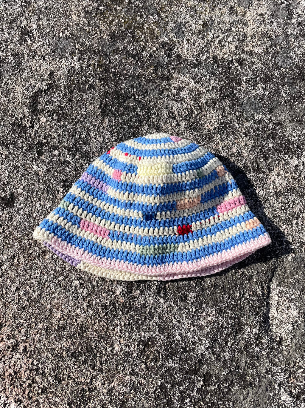 Lisa Bucket Hat Blå/konfetti