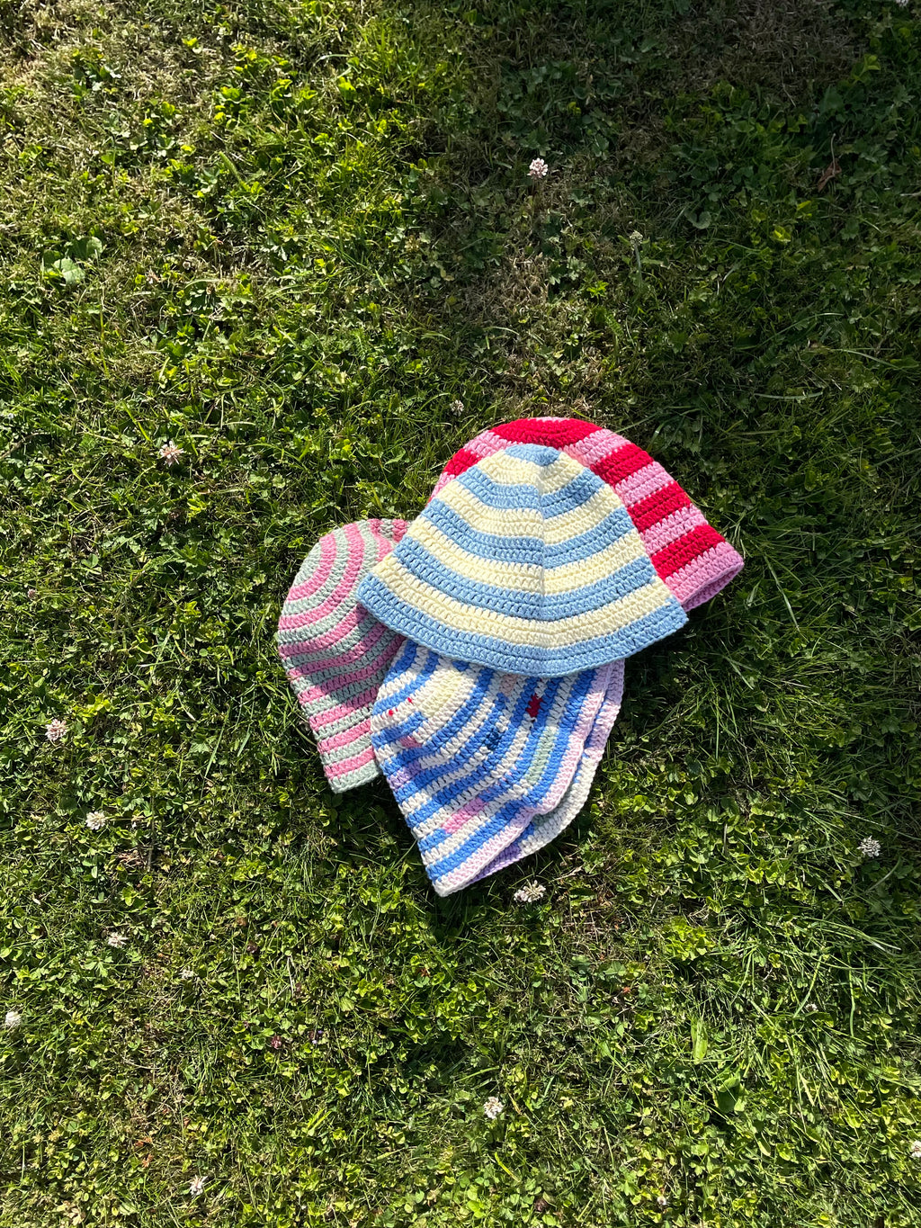 Lisa Bucket Hat Ljusblå/gul
