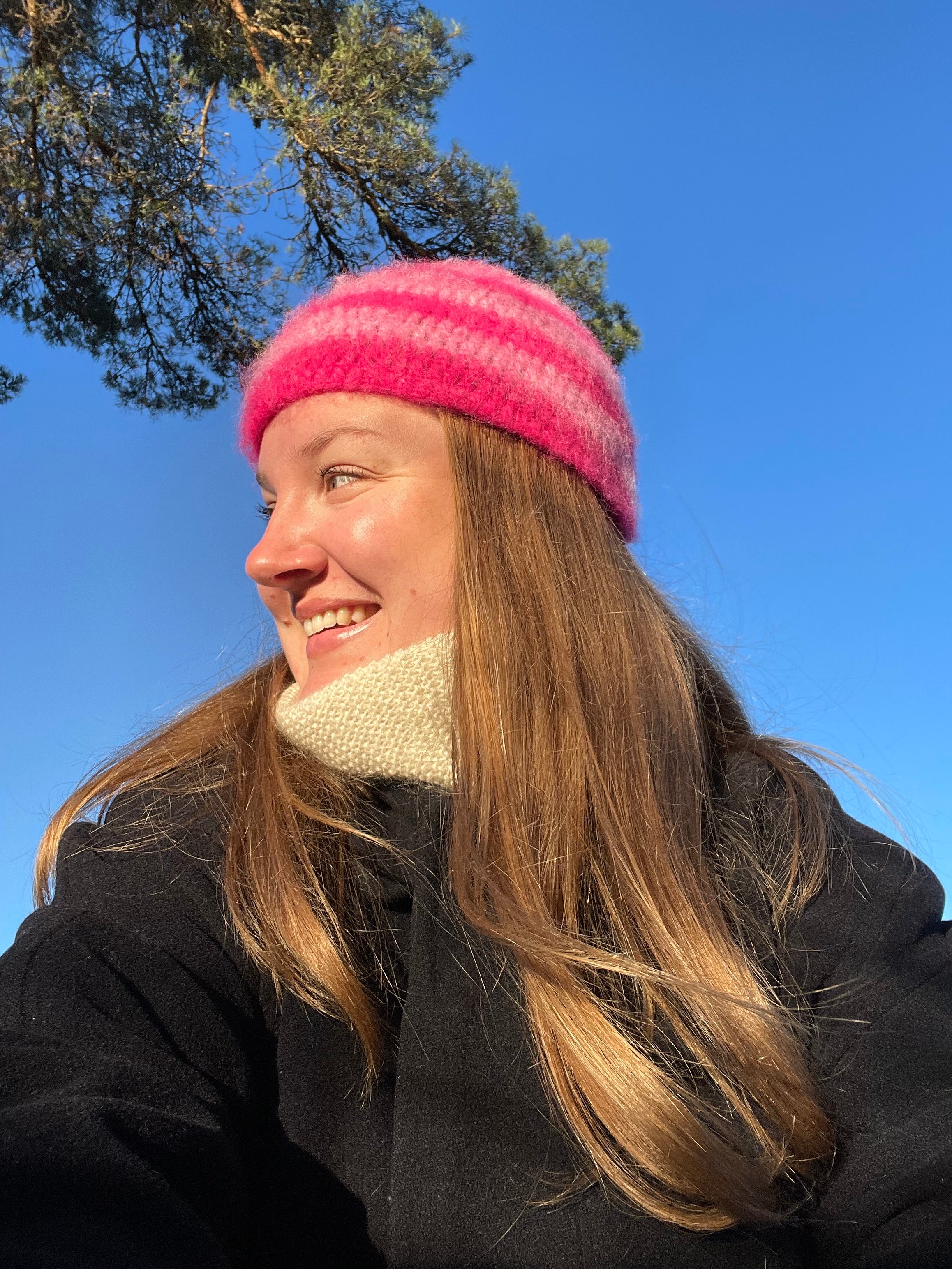 Juna Beanie - Cerise